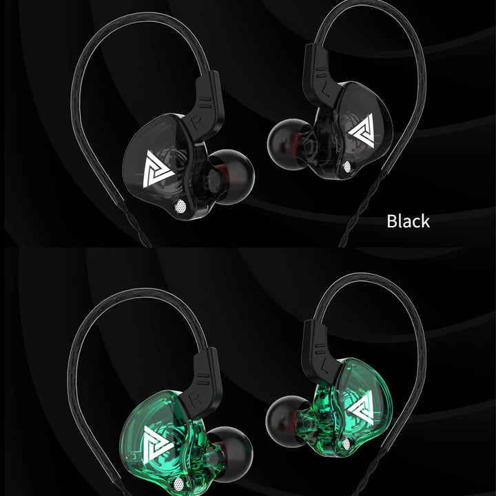 Original QKZ AK6 In Ear Earphone 6 Dynamic Driver Unit Headphone With Mic Stereo Sports HIFI Subwoofer Headset Monitor Earbuds
