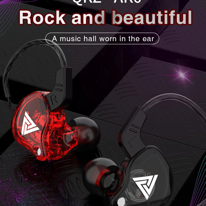 Original QKZ AK6 In Ear Earphone 6 Dynamic Driver Unit Headphone With Mic Stereo Sports HIFI Subwoofer Headset Monitor Earbuds