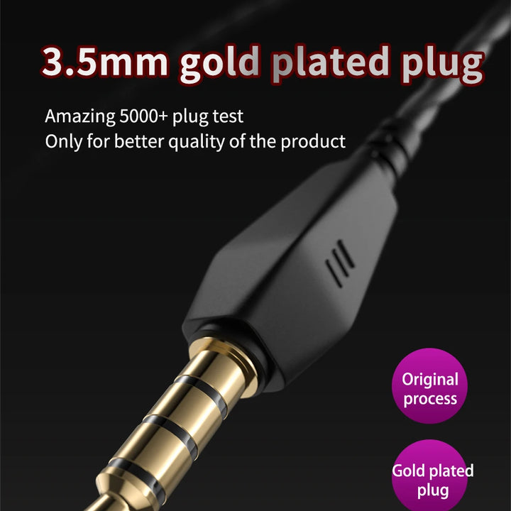 Original QKZ AK6 In Ear Earphone 6 Dynamic Driver Unit Headphone With Mic Stereo Sports HIFI Subwoofer Headset Monitor Earbuds