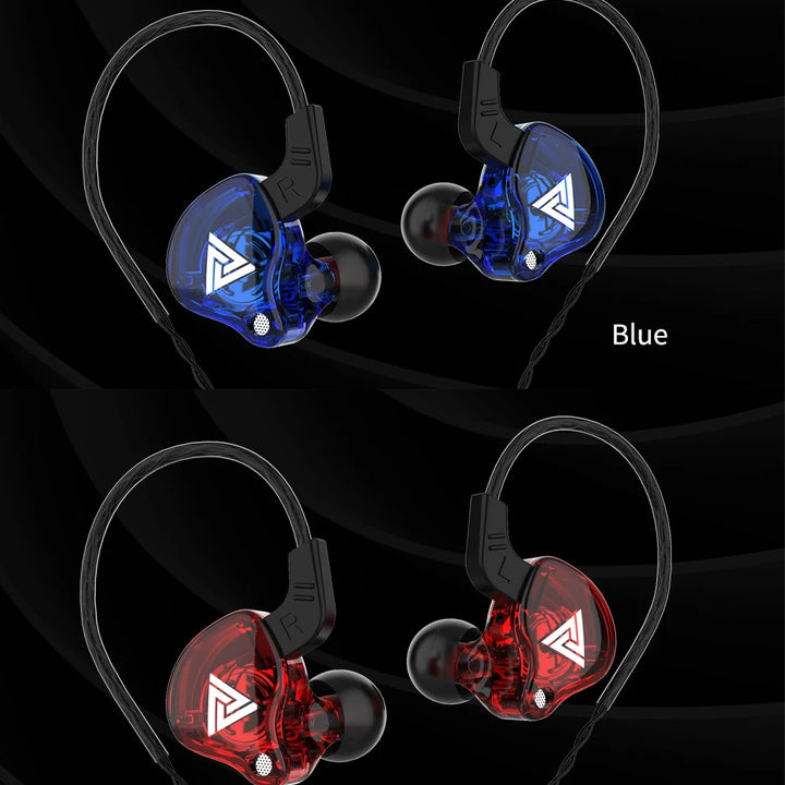Original QKZ AK6 In Ear Earphone 6 Dynamic Driver Unit Headphone With Mic Stereo Sports HIFI Subwoofer Headset Monitor Earbuds